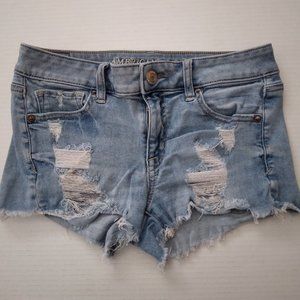 American Eagle distressed cut-off jeans Size US 4